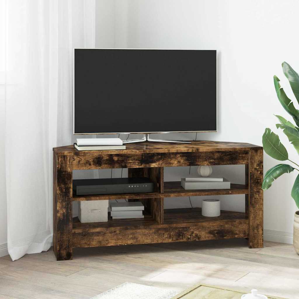 HjørneTVskab 102 x 41 x 50 cm Røget eg Konstrueret træ