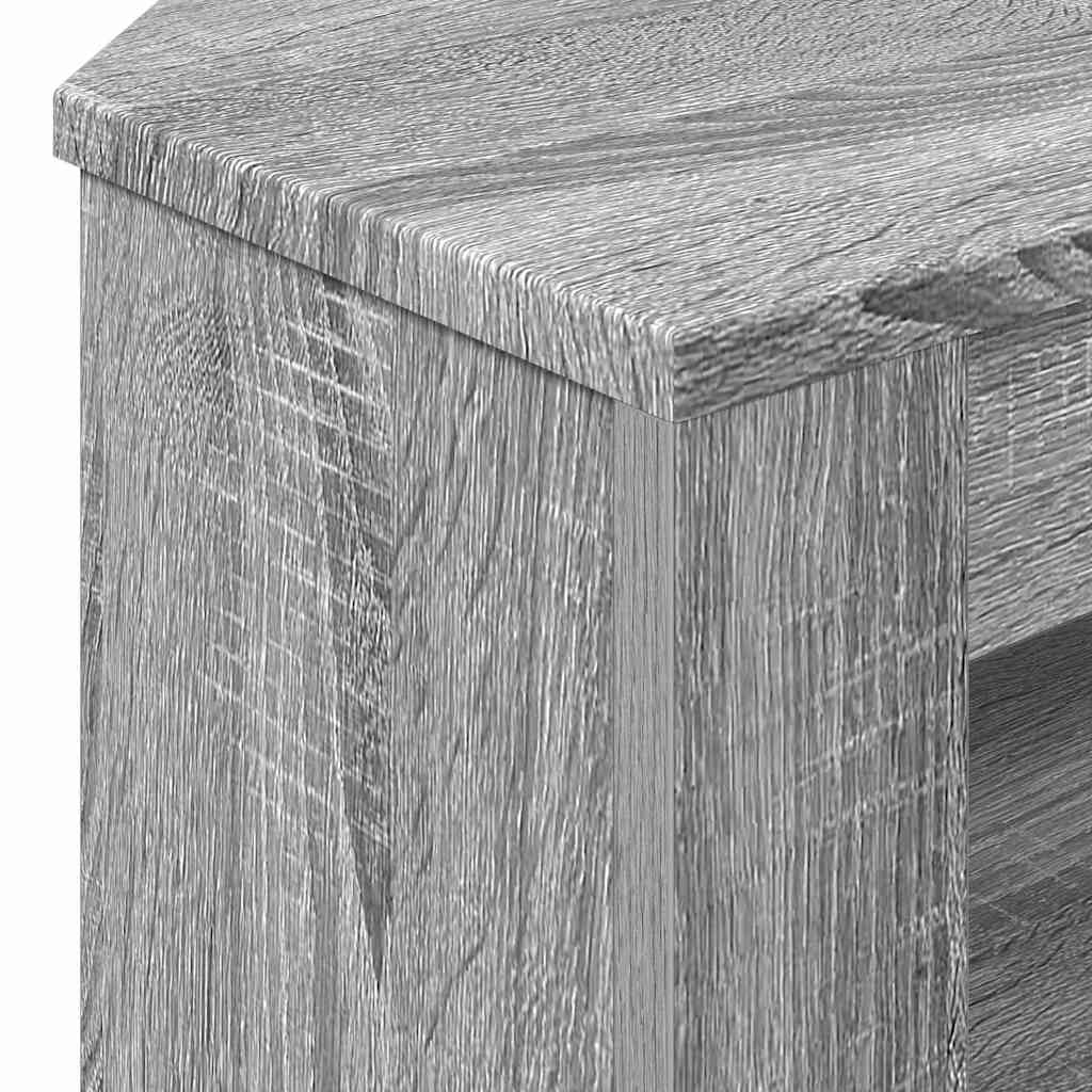 HjørneTVskab 102 x 41 x 50 cm Grå Sonoma Konstrueret træ