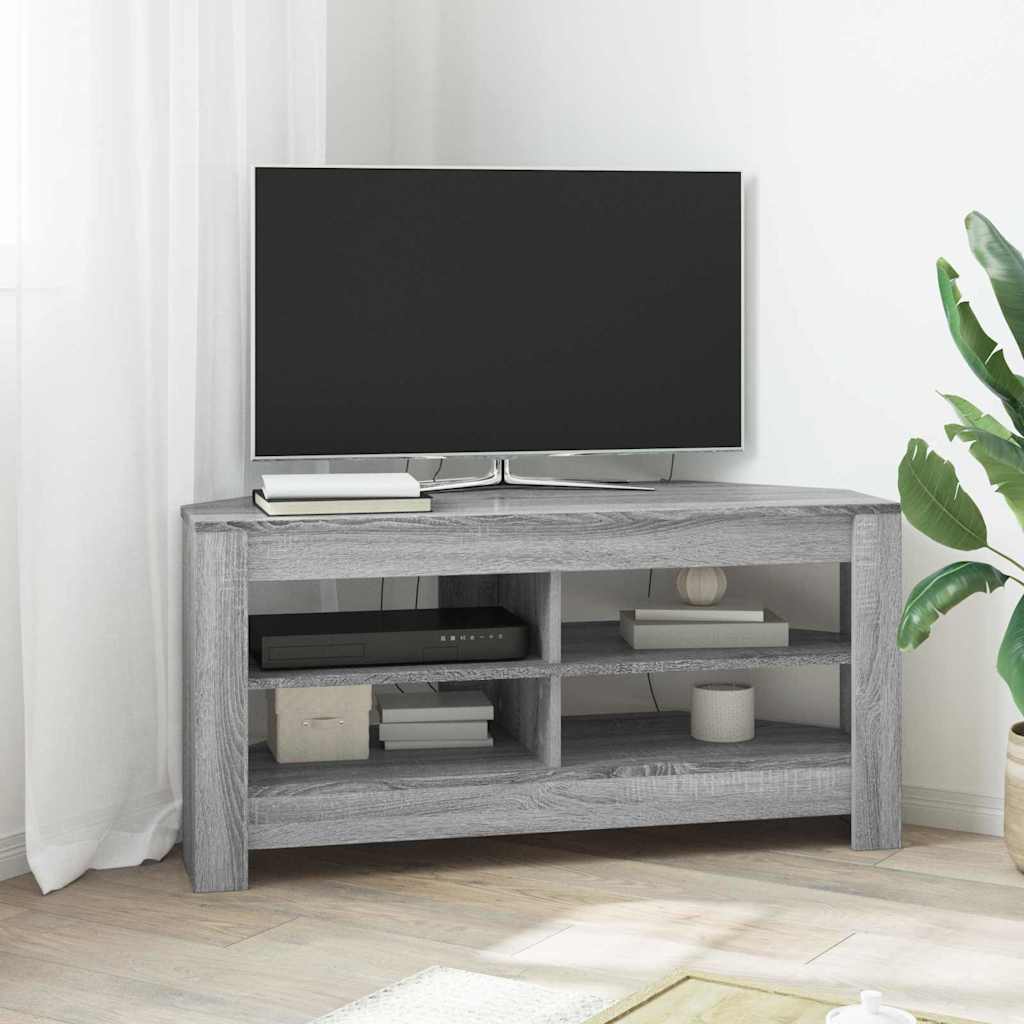 HjørneTVskab 102 x 41 x 50 cm Grå Sonoma Konstrueret træ