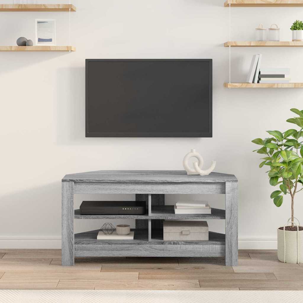 HjørneTVskab 102 x 41 x 50 cm Grå Sonoma Konstrueret træ
