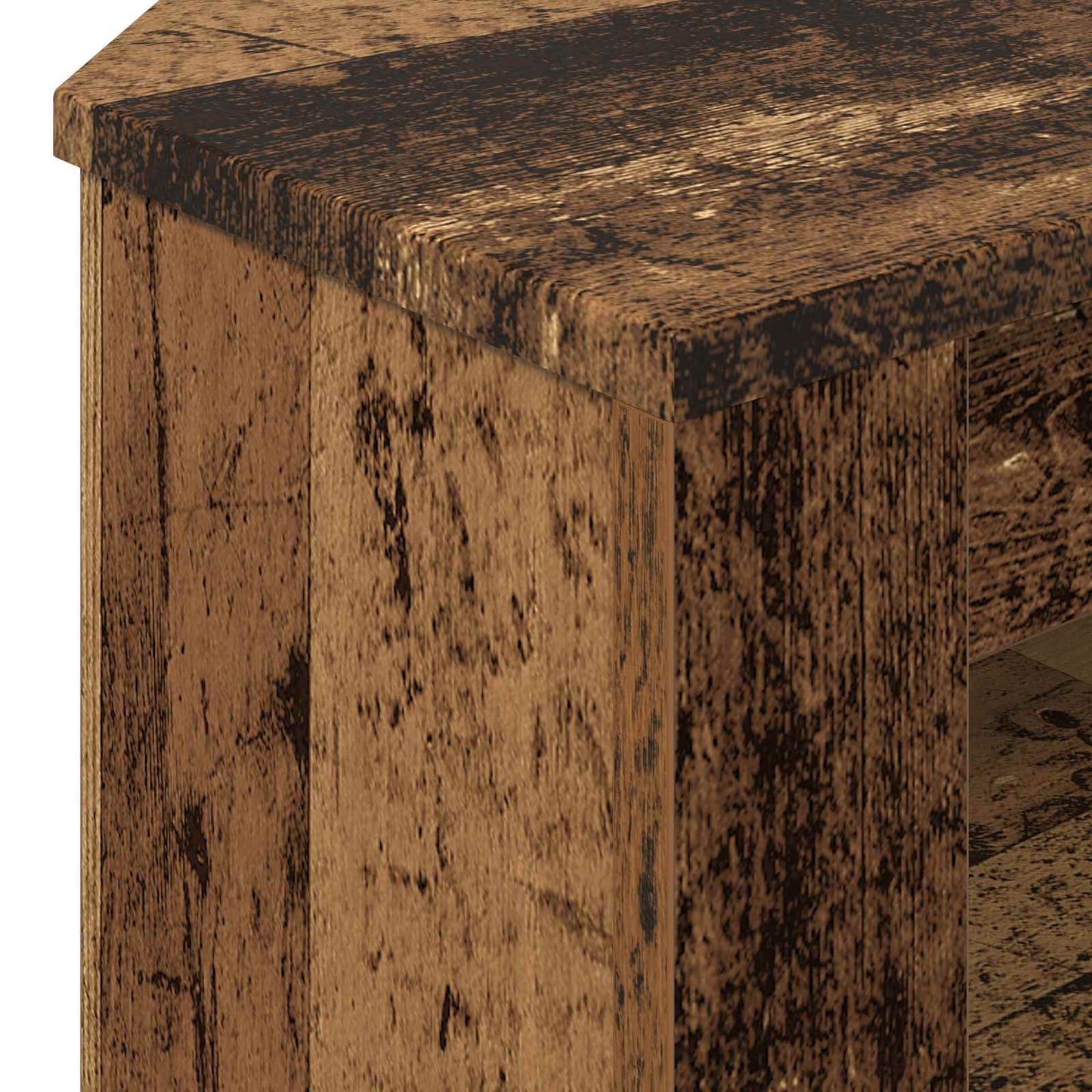 HjørneTVskab 102 x 41 x 50 cm Gammelt træ Konstrueret træ