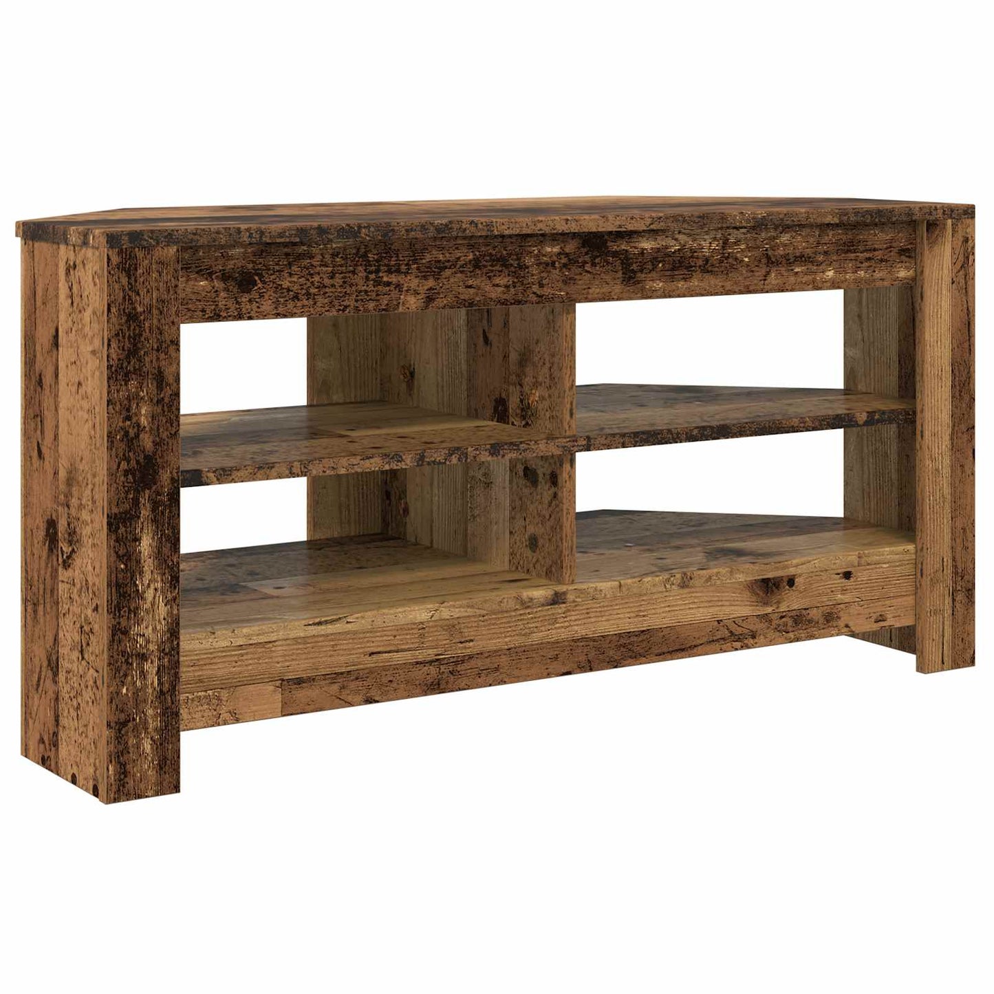 HjørneTVskab 102 x 41 x 50 cm Gammelt træ Konstrueret træ