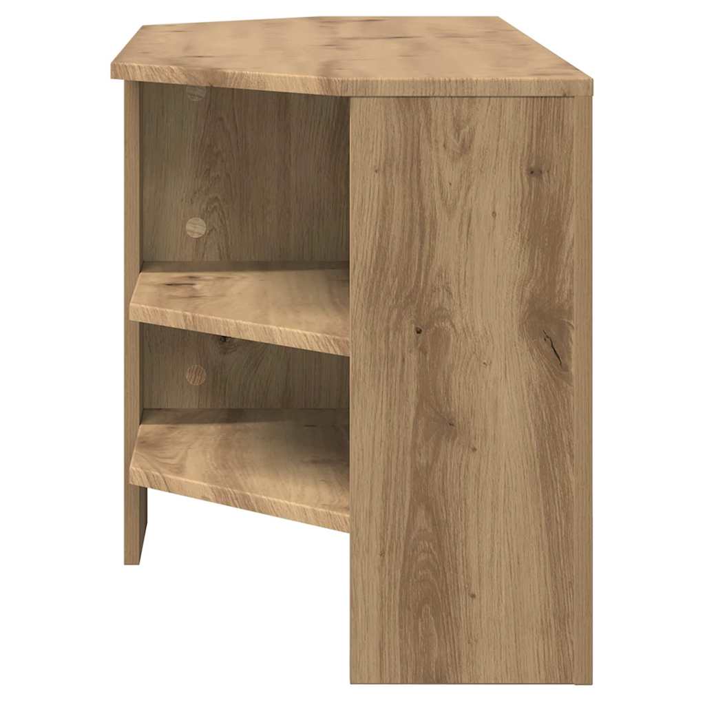 HjørneTVskab 102 x 40,5 x 45 cm Artisan Egetræ Konstrueret træ