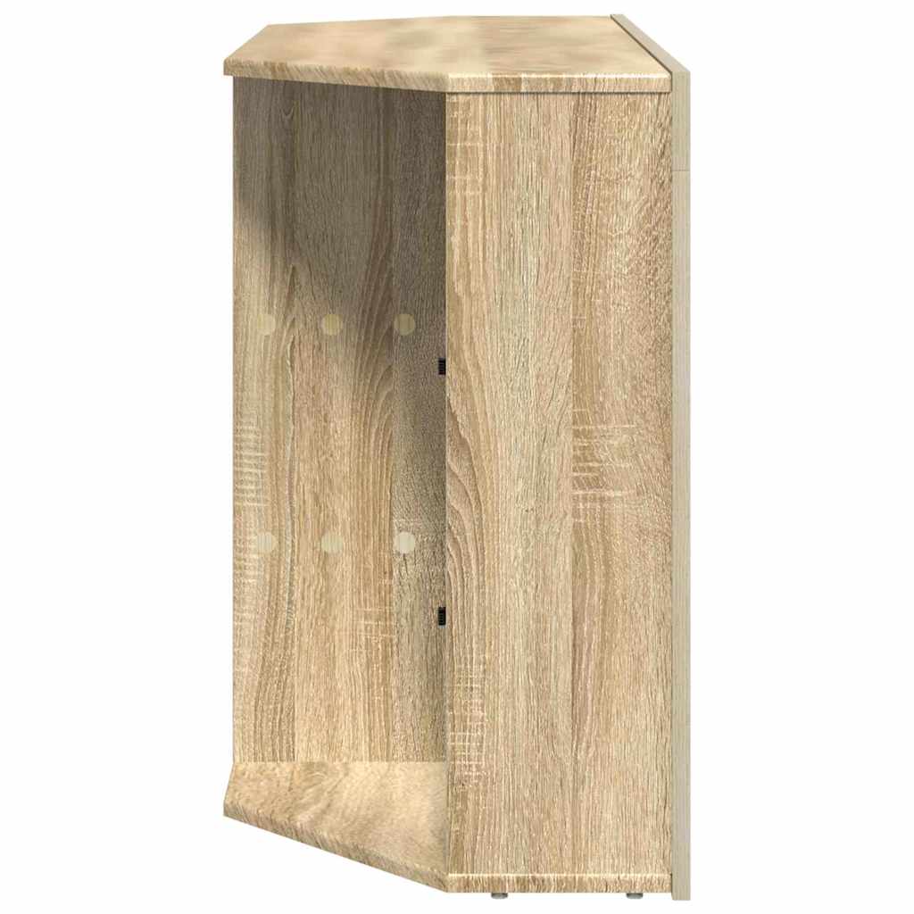 Hjørne LED TV Skab 100x40x68cm Sonoma eg Konstrueret træ