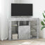 Hjørne LED TV Skab 100x40x68cm Beton Grå Konstrueret træ