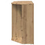 Hjørne LED TV Skab 100x40x68cm Artisan Egetræ Konstrueret træ