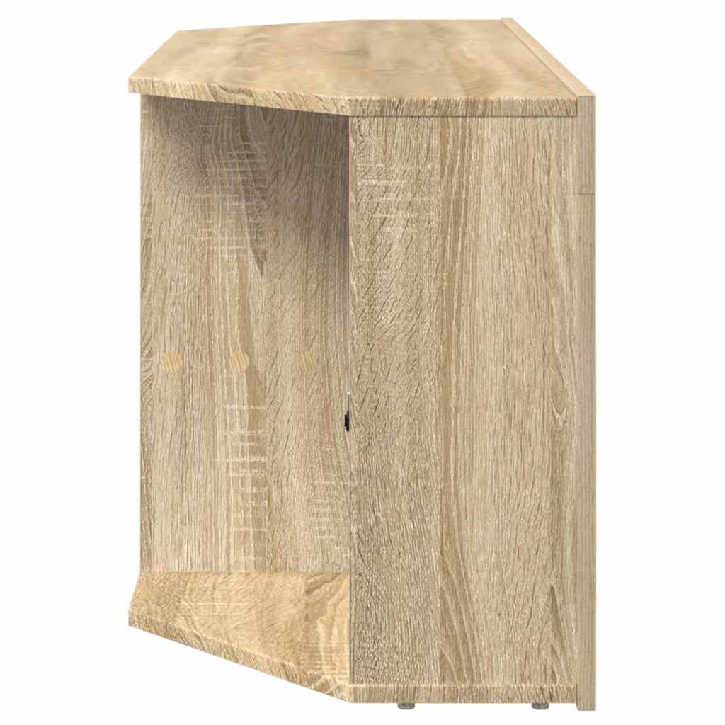 Hjørne LED TV Skab 100 x 40 x 50 cm Sonoma eg Konstrueret træ