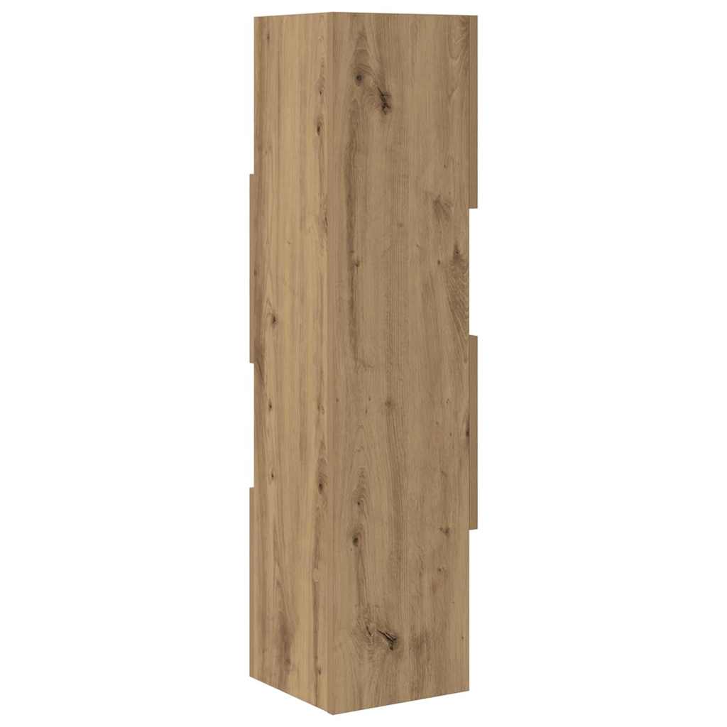 Hjørneskab 25,5x25x102cm Konstrueret træ Artisan Egetræ