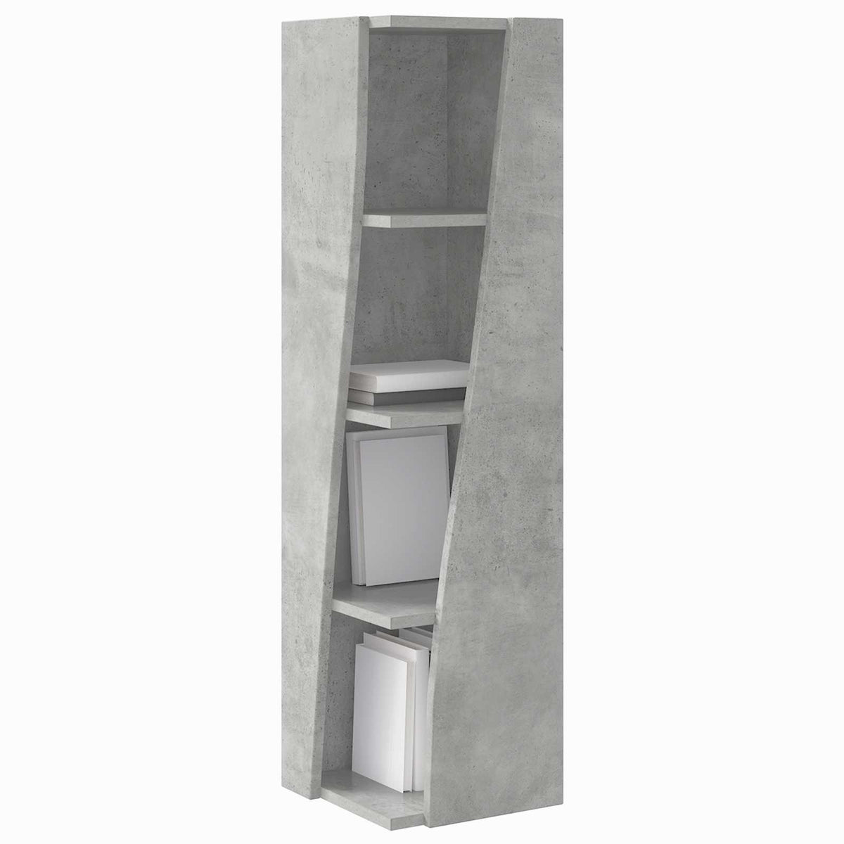 Hjørneskab 27,5x27x102cm Konstrueret træ Beton Grå