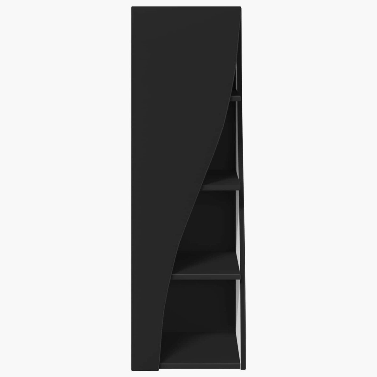 Hjørneskab 32x32x102cm Konstrueret træ Sort