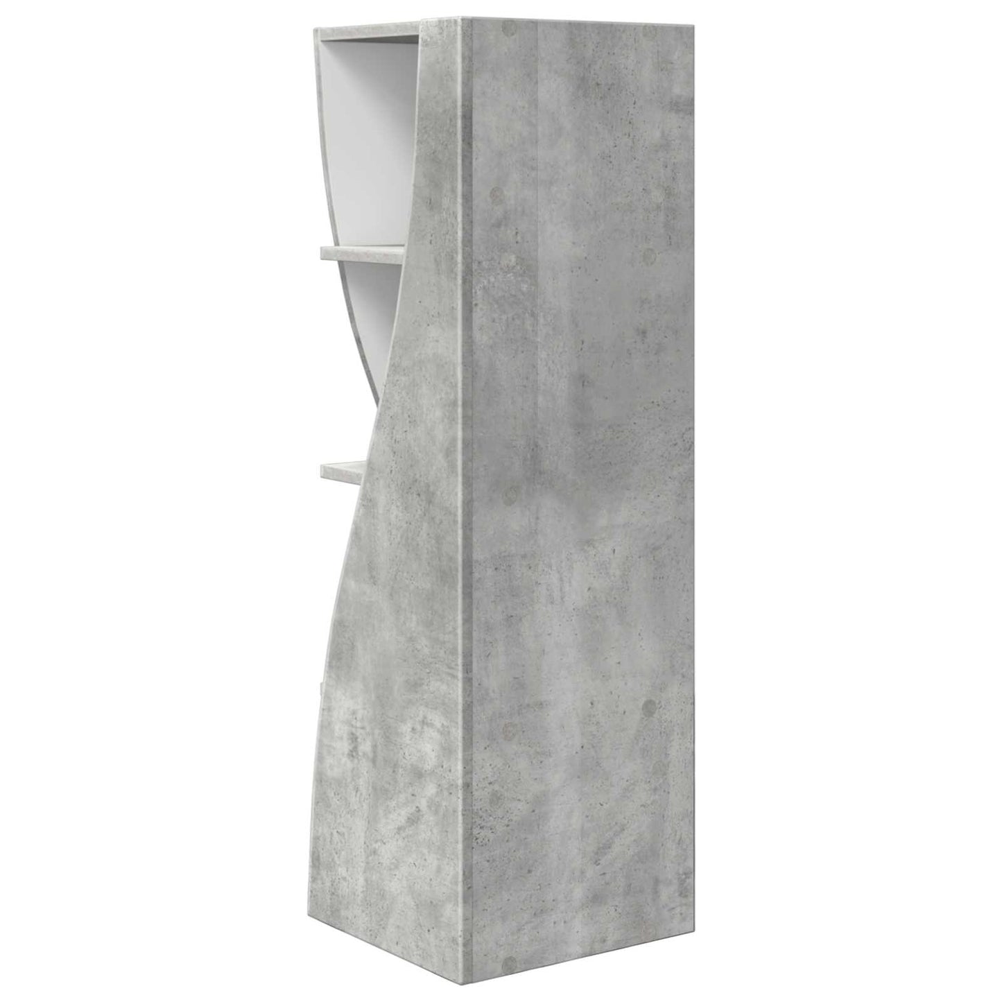 Hjørneskab 32x32x102cm Konstrueret træ Beton Grå