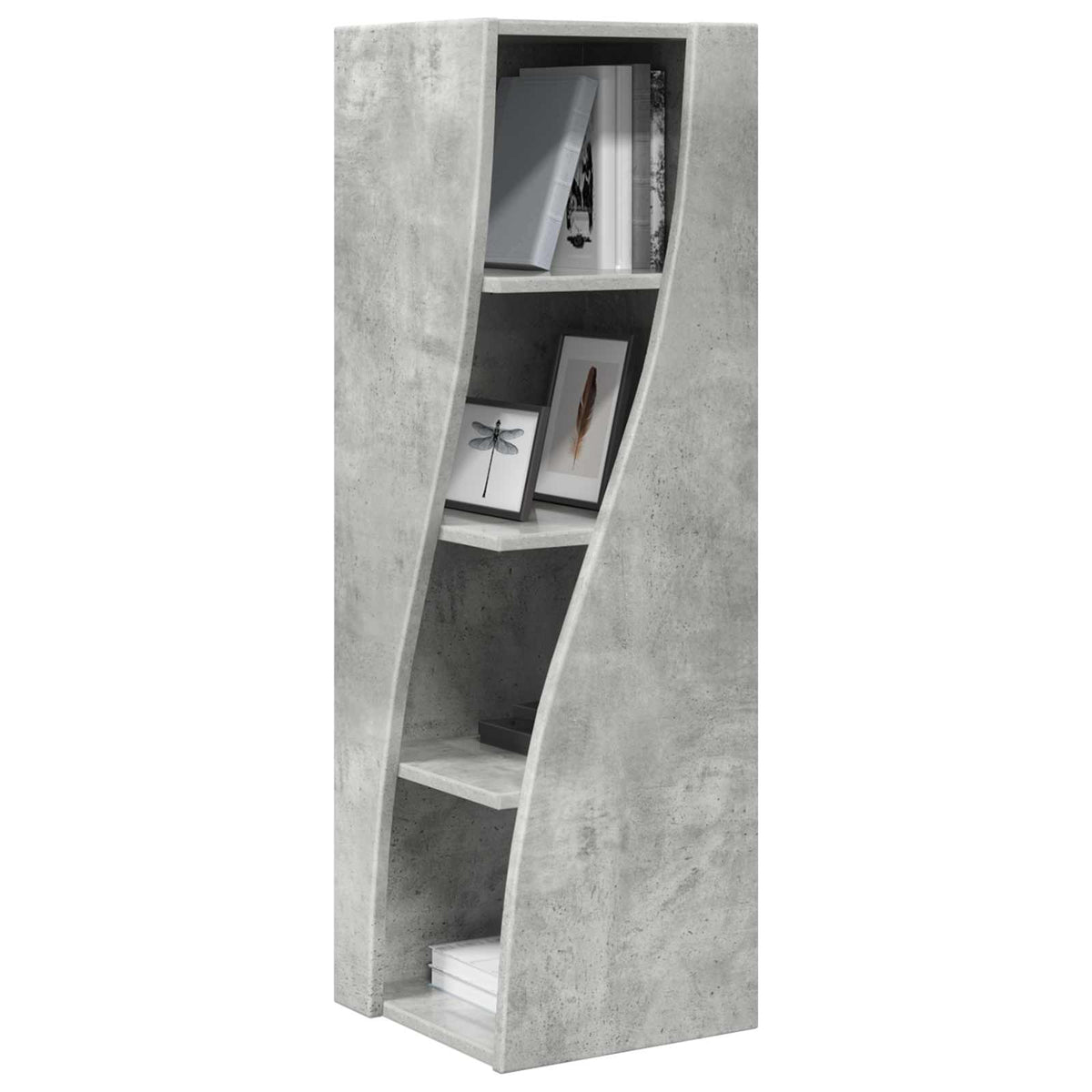 Hjørneskab 32x32x102cm Konstrueret træ Beton Grå