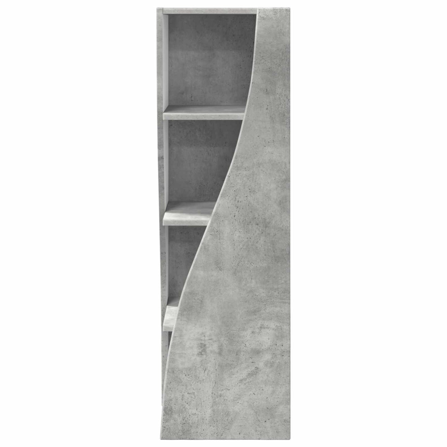 Hjørneskab 32x32x102cm Konstrueret træ Beton Grå