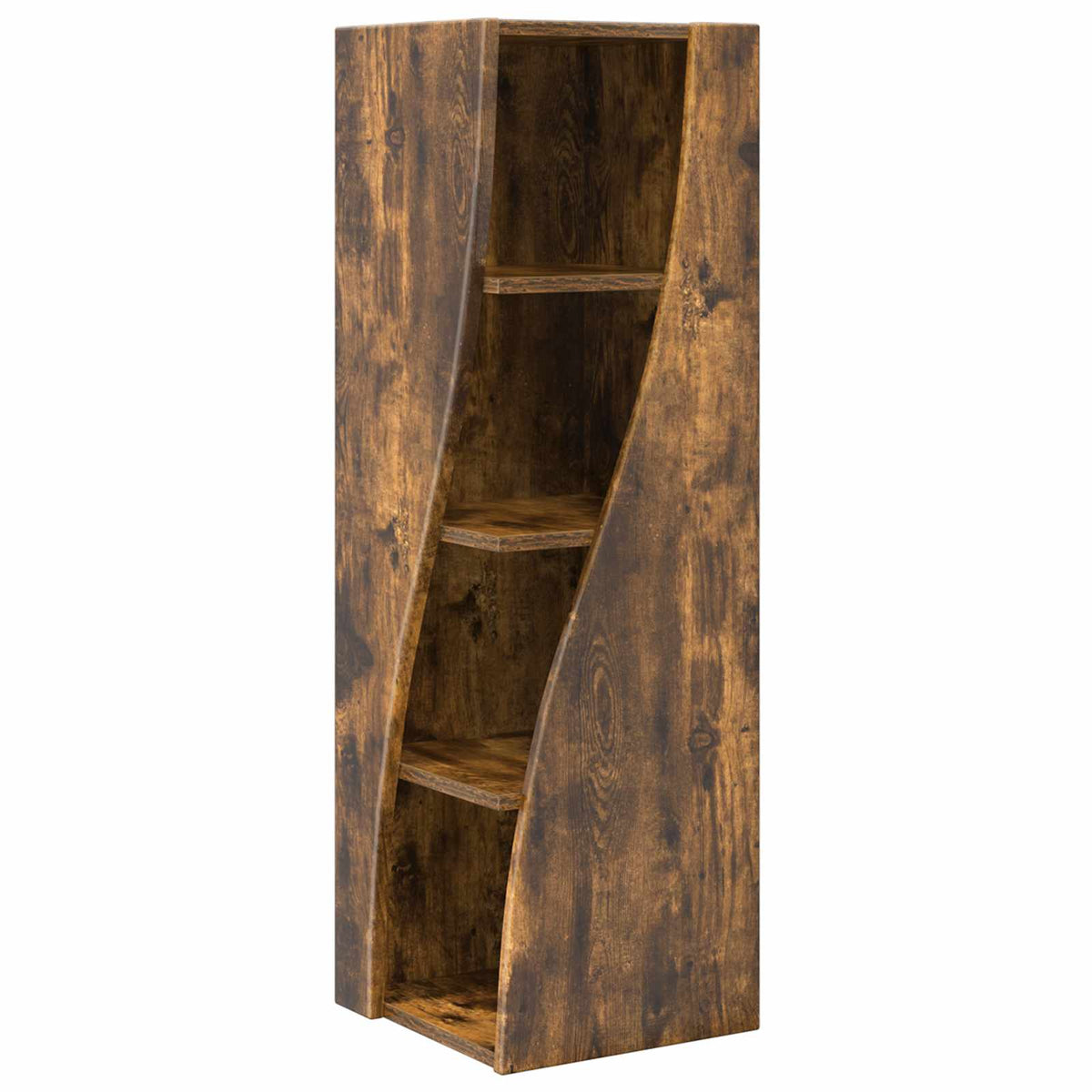 Hjørneskab 32x32x102cm Konstrueret træ Røget eg