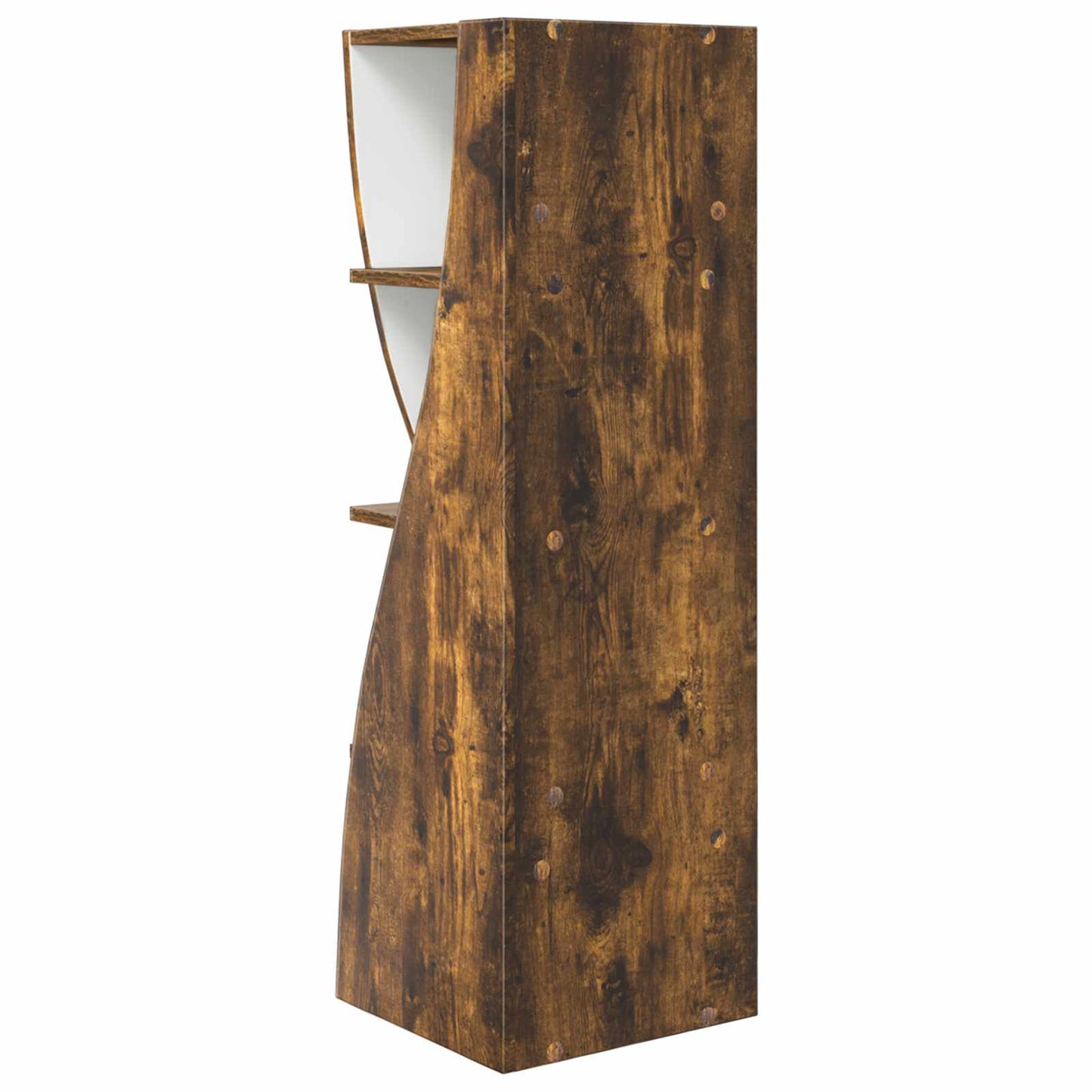 Hjørneskab 32x32x102cm Konstrueret træ Røget eg