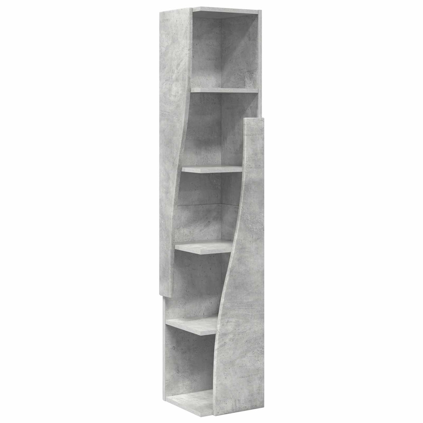 Hjørneskab 27,5x27x140cm Konstrueret træ Beton Grå