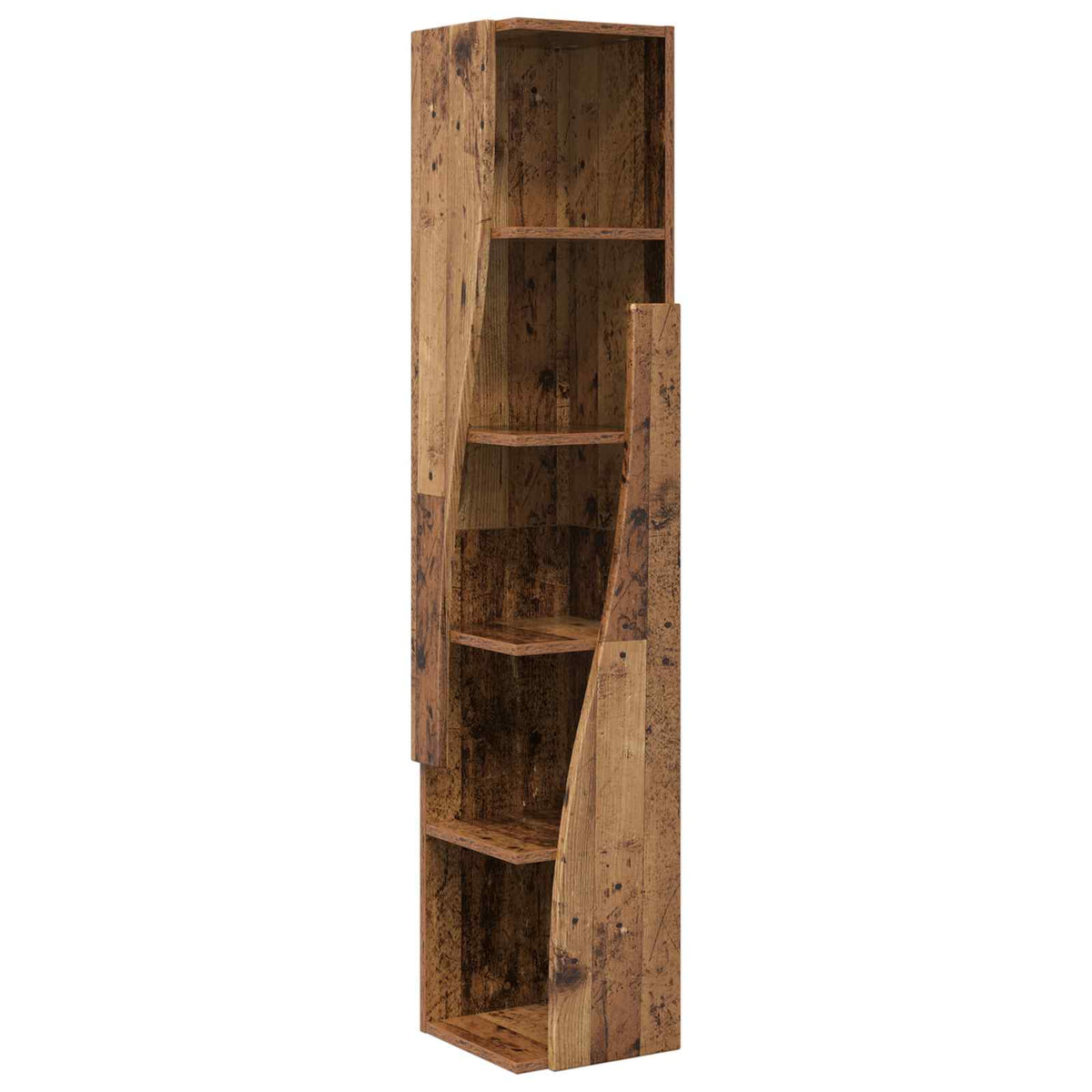 Hjørneskab 27,5x27x140cm Konstrueret træ Gammelt træ