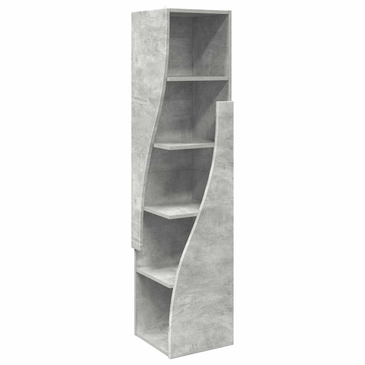 Hjørneskab 32x32x140cm Konstrueret træ Beton Grå
