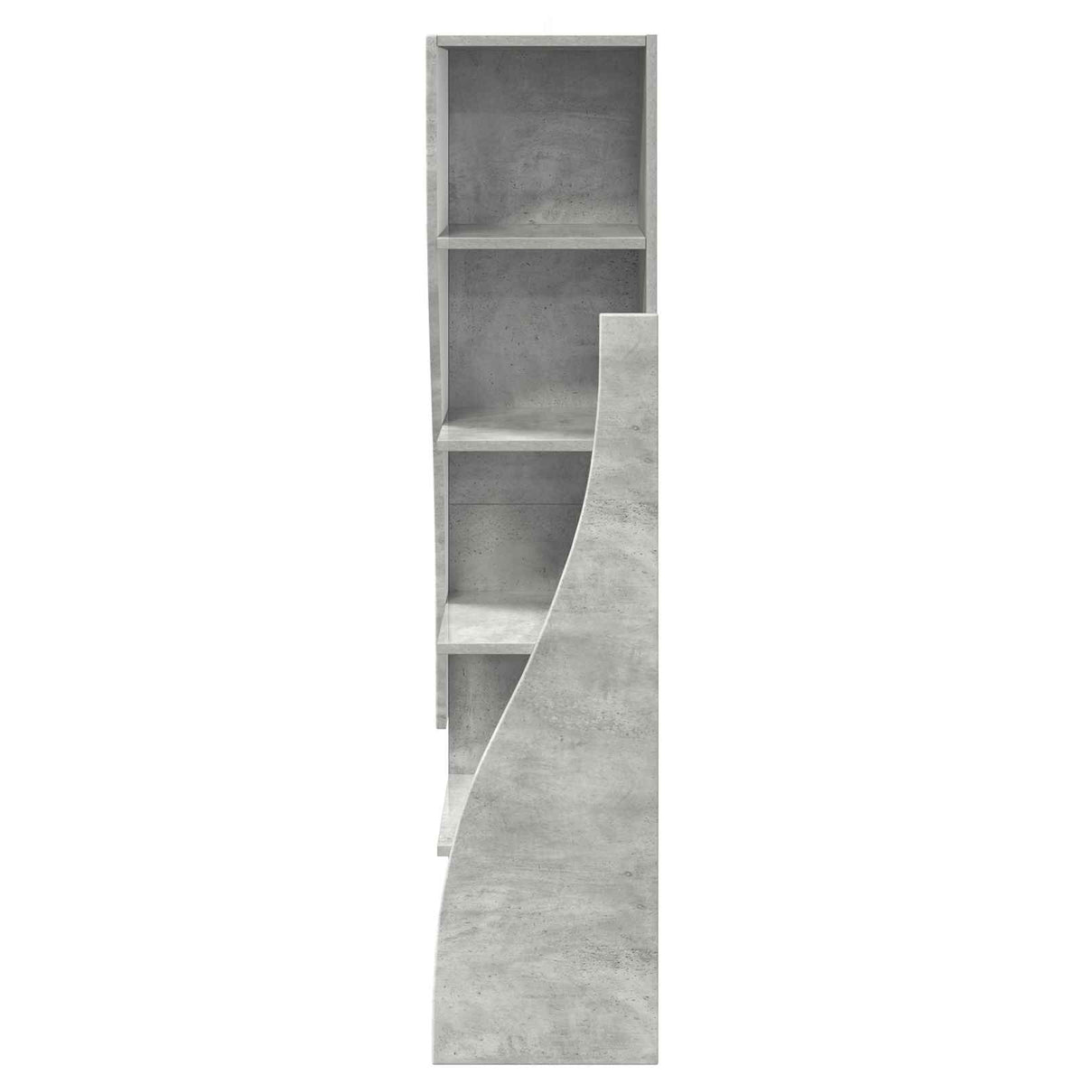 Hjørneskab 32x32x140cm Konstrueret træ Beton Grå