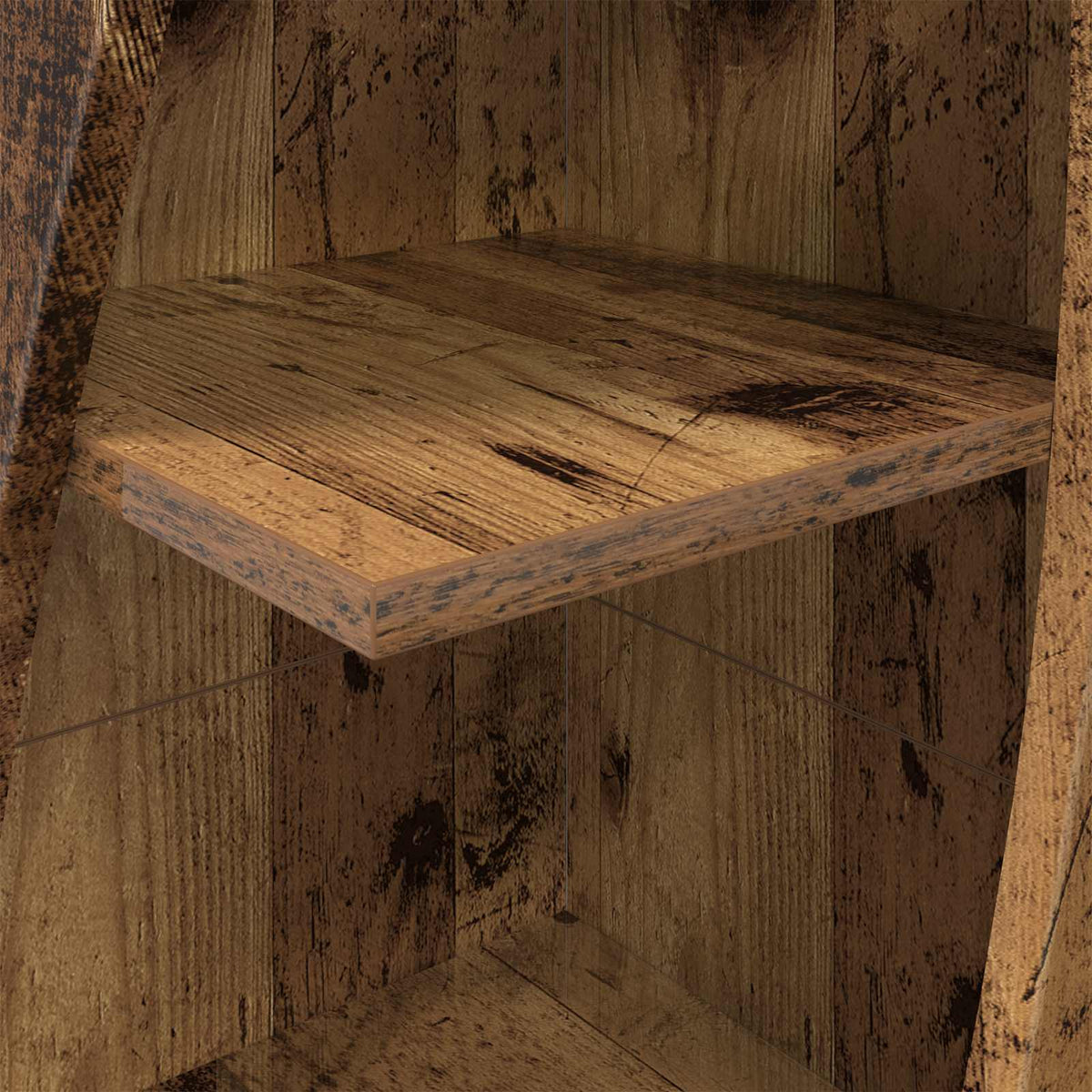 Hjørneskab 32x32x140cm Konstrueret træ Gammelt træ