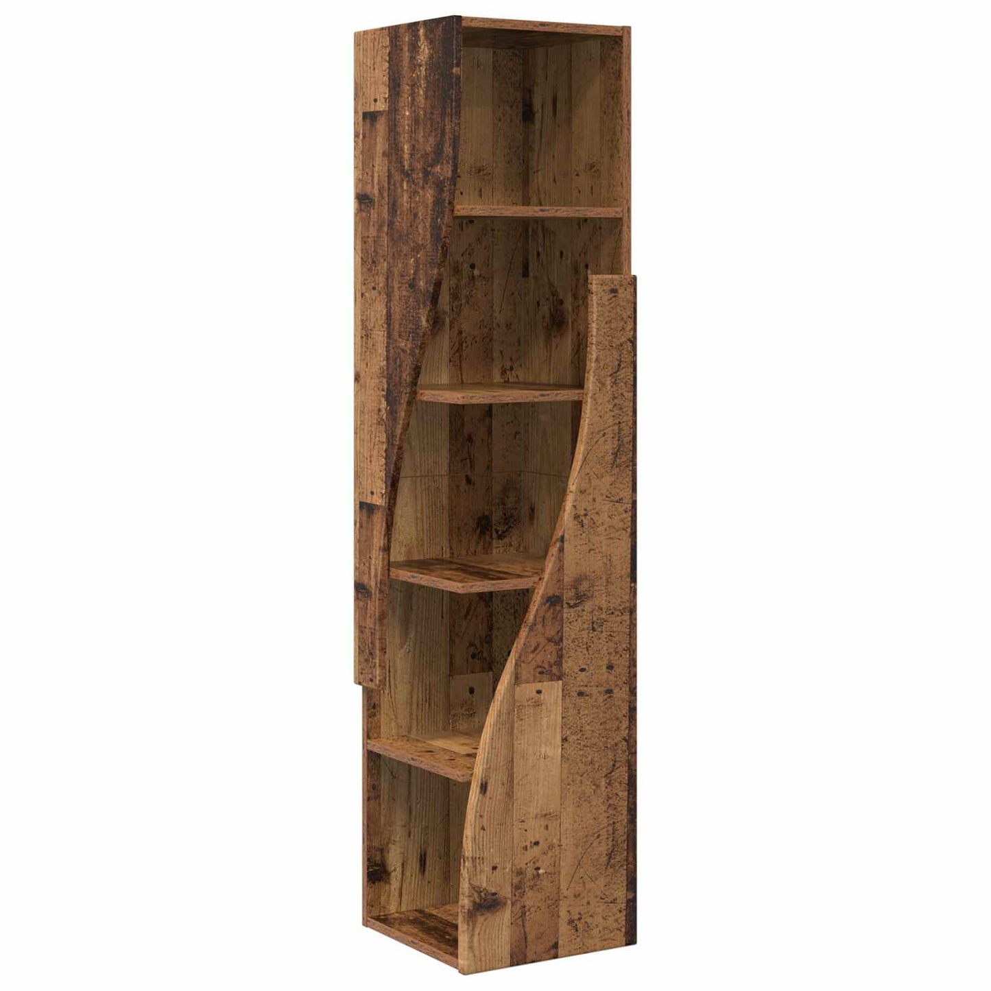 Hjørneskab 32x32x140cm Konstrueret træ Gammelt træ