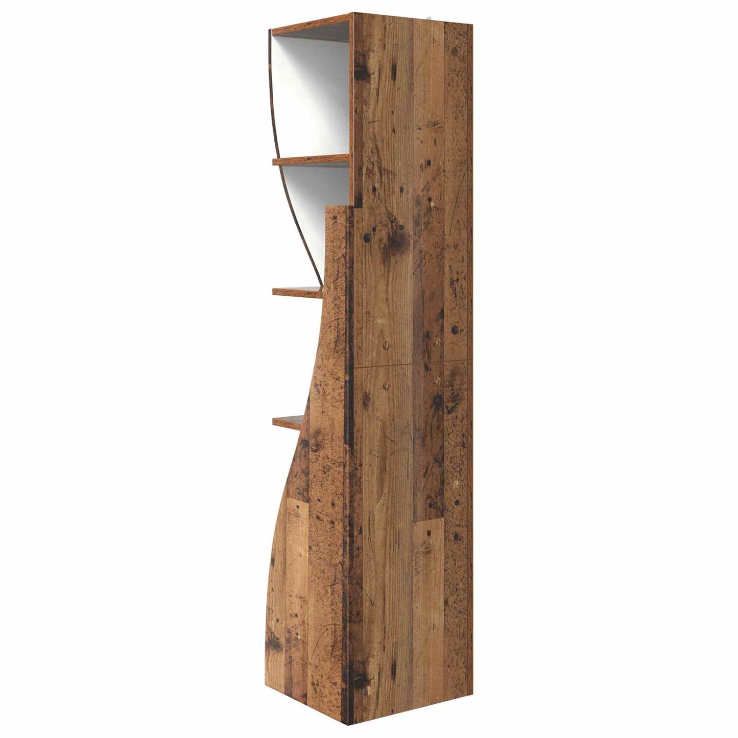 Hjørneskab 32x32x140cm Konstrueret træ Gammelt træ