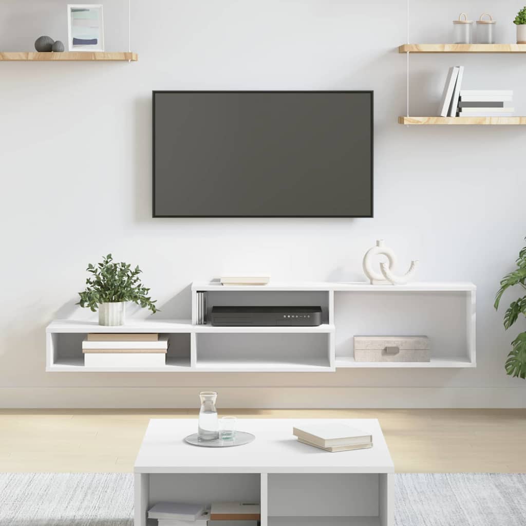 VægbeslagtilTV 150x25x28,5cm Konstrueret træ