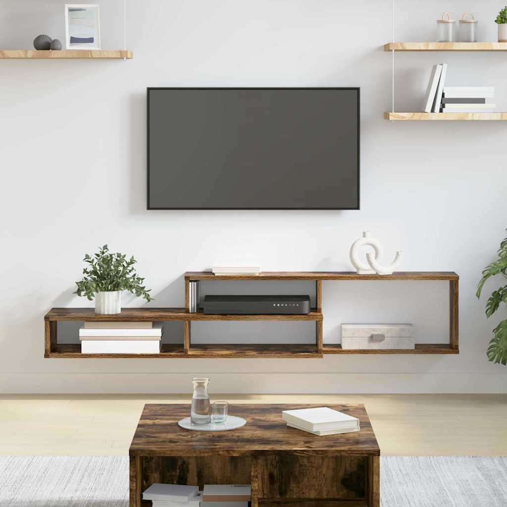 VægbeslagtilTV 150x25x28,5cm Konstrueret træ