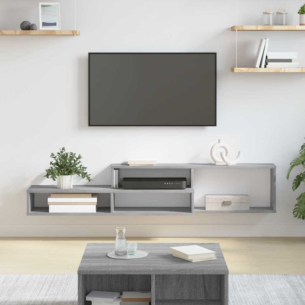 VægbeslagtilTV 150x25x28,5cm Konstrueret træ