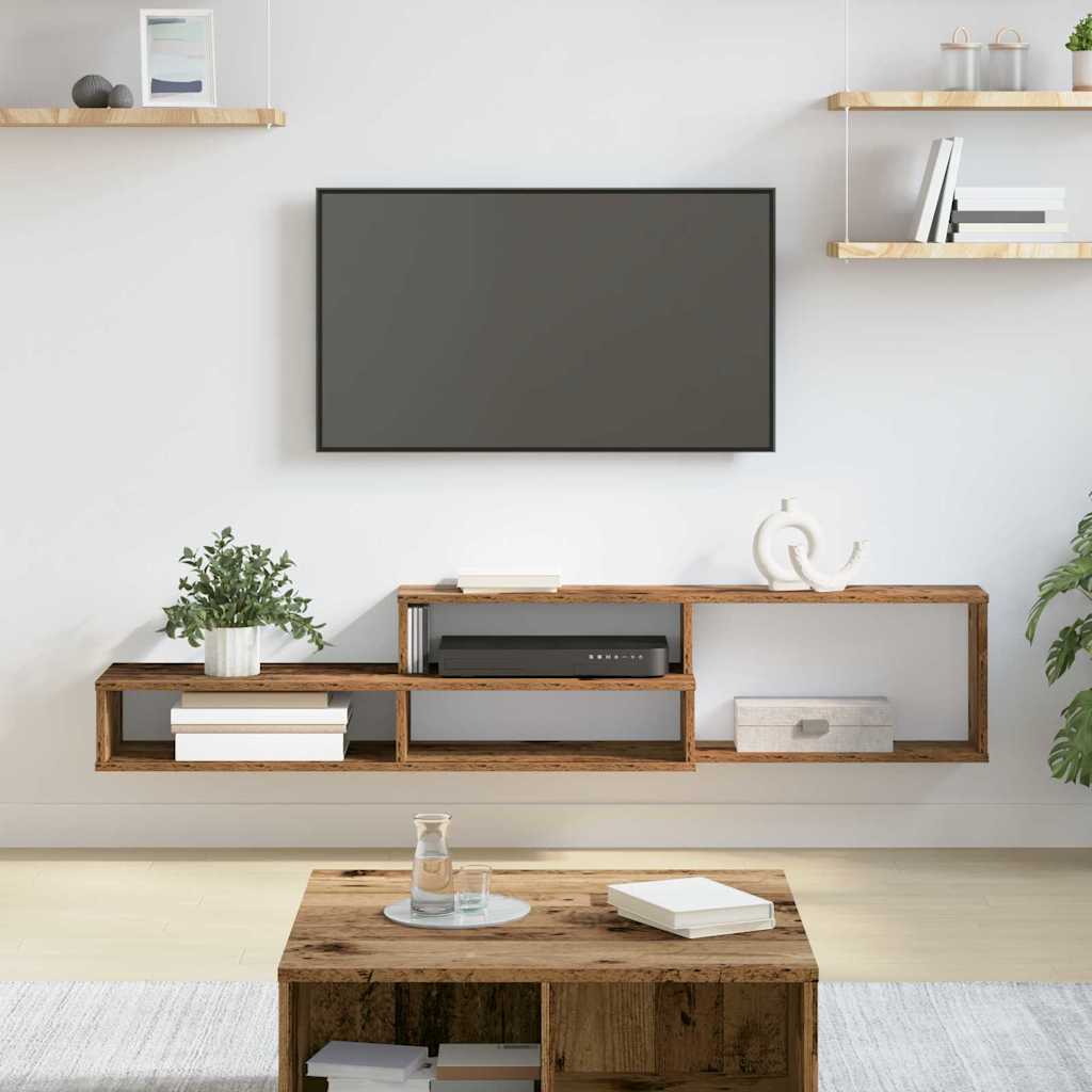 VægbeslagtilTV 150x25x28,5cm Konstrueret træ