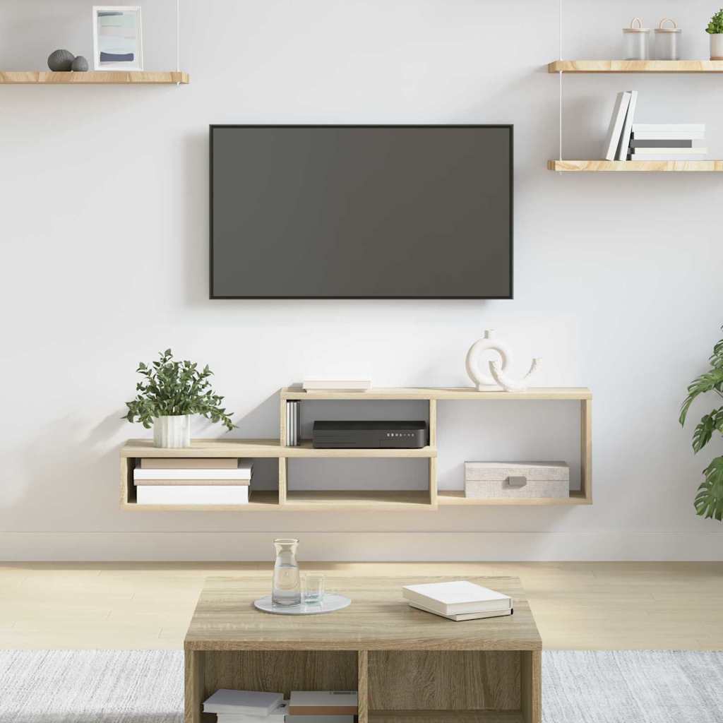 VægbeslagtilTV 120x25x28,5cm Konstrueret træ