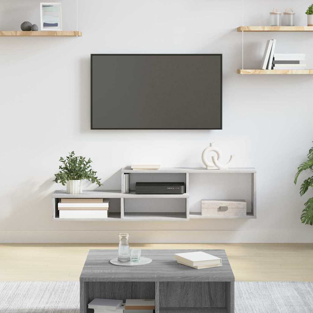 VægbeslagtilTV 120x25x28,5cm Konstrueret træ