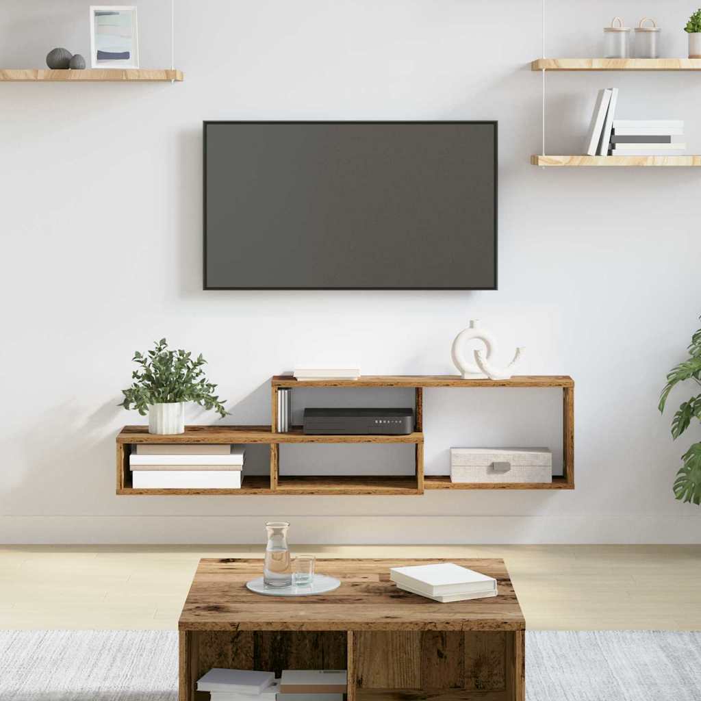 VægbeslagtilTV 120x25x28,5cm Konstrueret træ