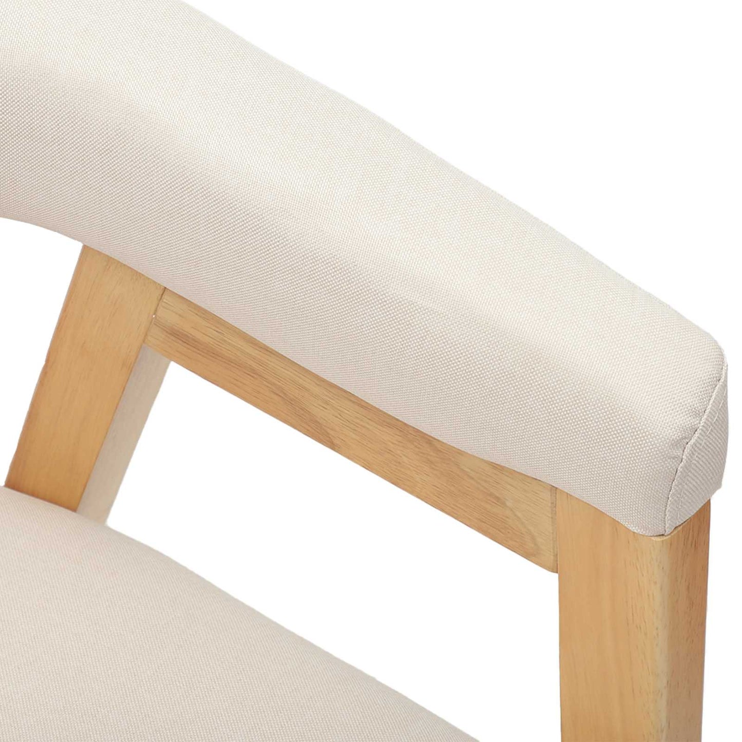 Spisestole 2 stk. Massiv Gummitræ Naturfarvet 54 x 57 x 73 cm