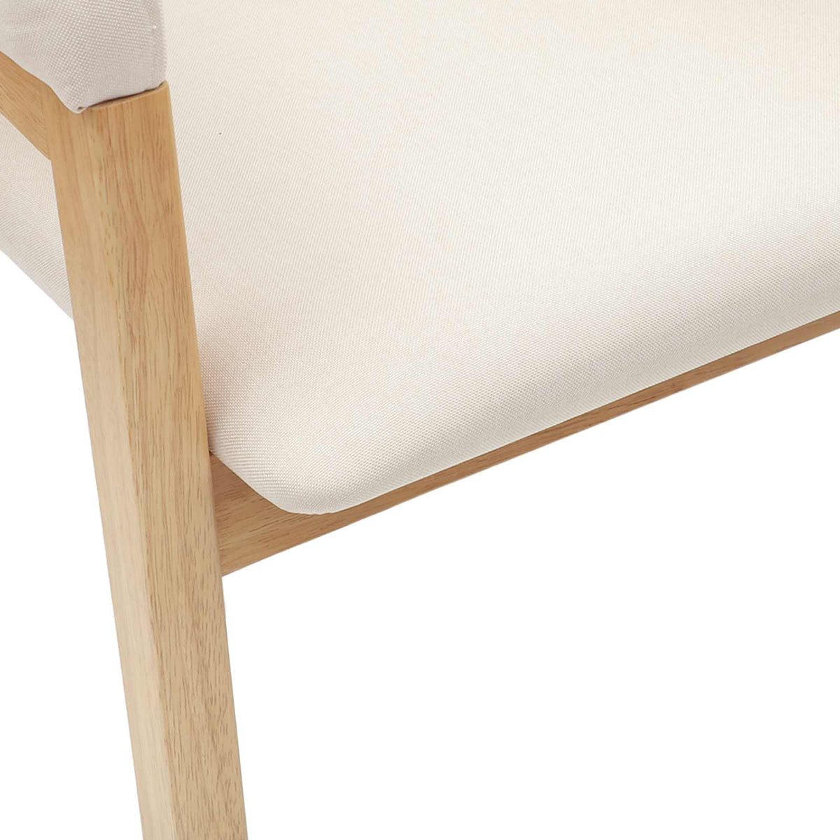 Spisestole 2 stk. Massiv Gummitræ Naturfarvet 54 x 57 x 73 cm