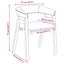 Spisestole 2 stk. Massiv Gummitræ Naturfarvet 54 x 57 x 73 cm