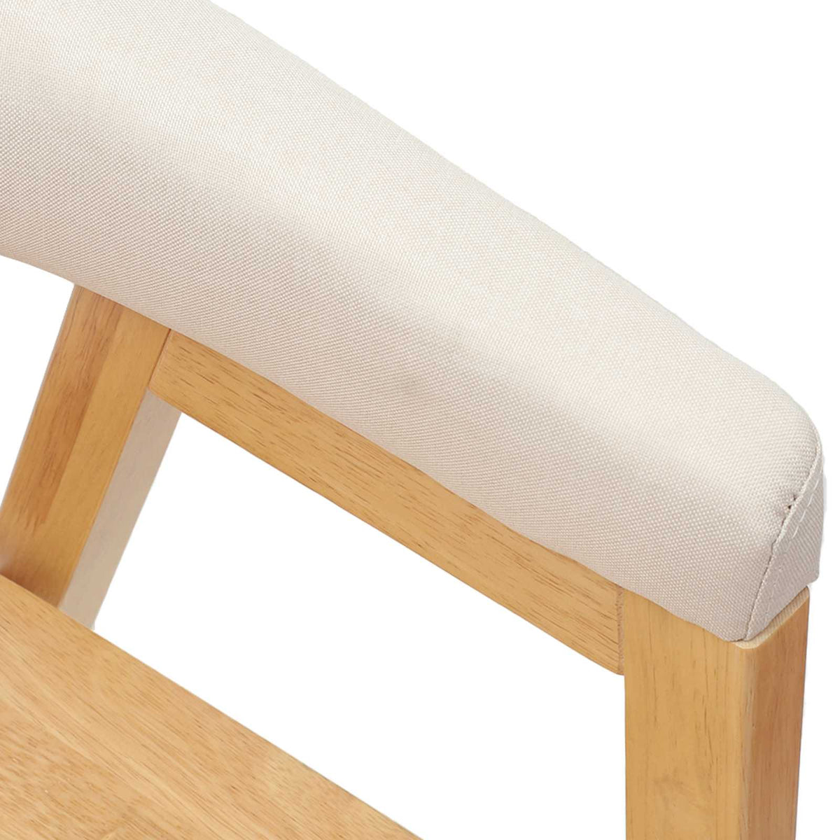 Spisestole 2 stk. Massiv Gummitræ Naturfarvet 54 x 57 x 73 cm