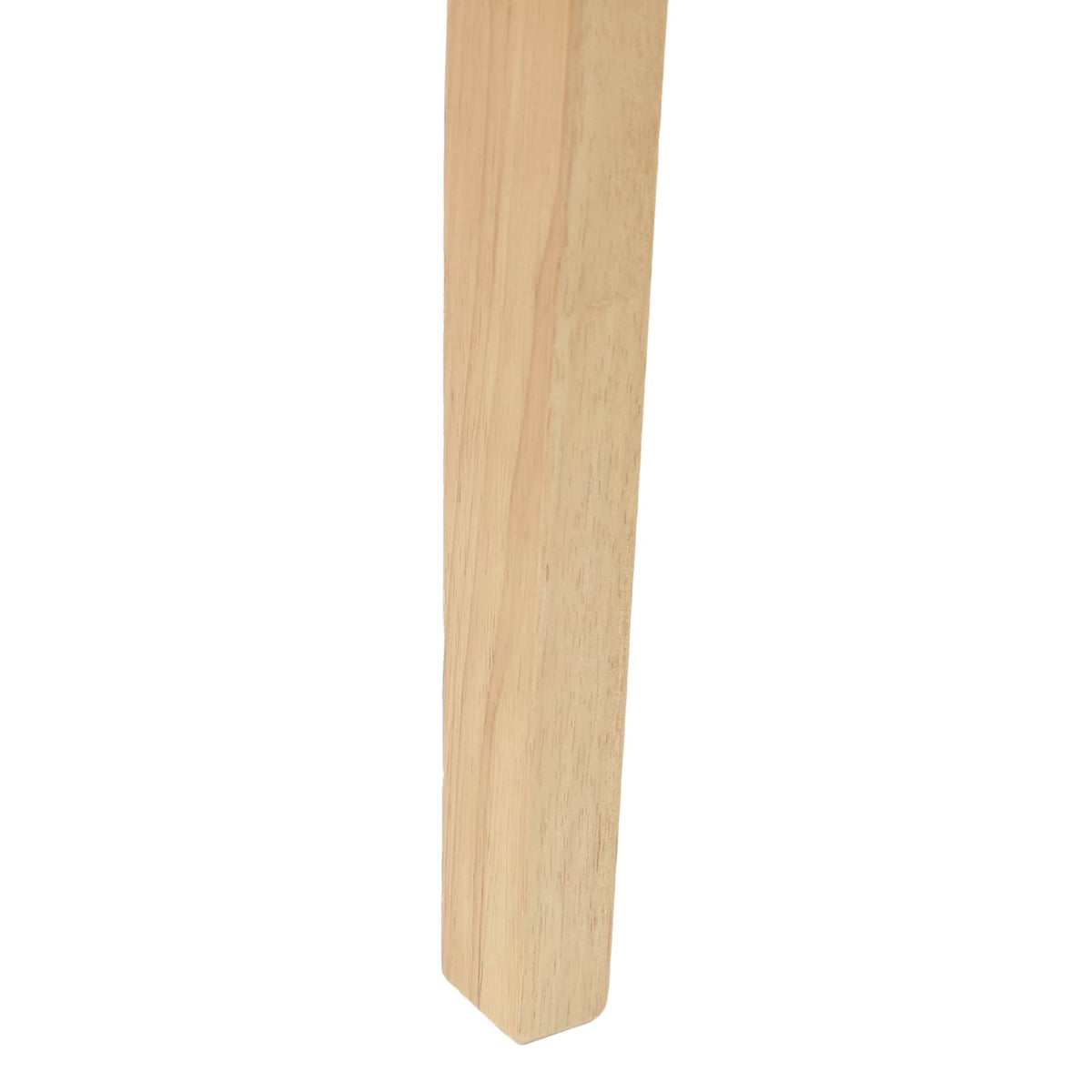 Spisestole 2 stk. Massiv Gummitræ Hvid 54 x 57 x 73 cm