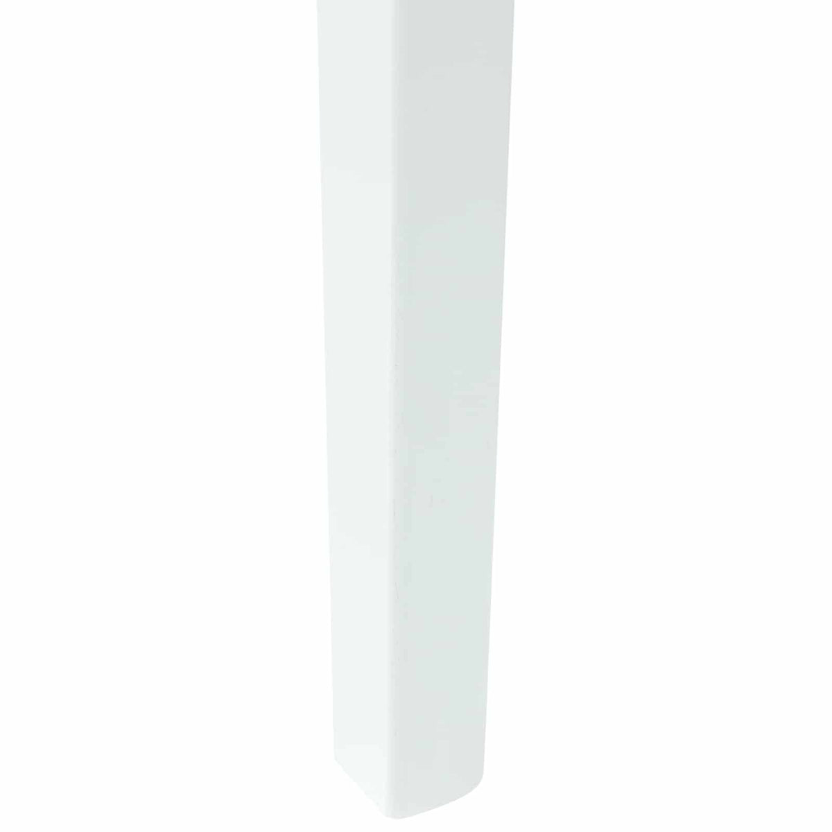 Spisestole 2 stk. Massiv Gummitræ Hvid 54 x 57 x 73 cm
