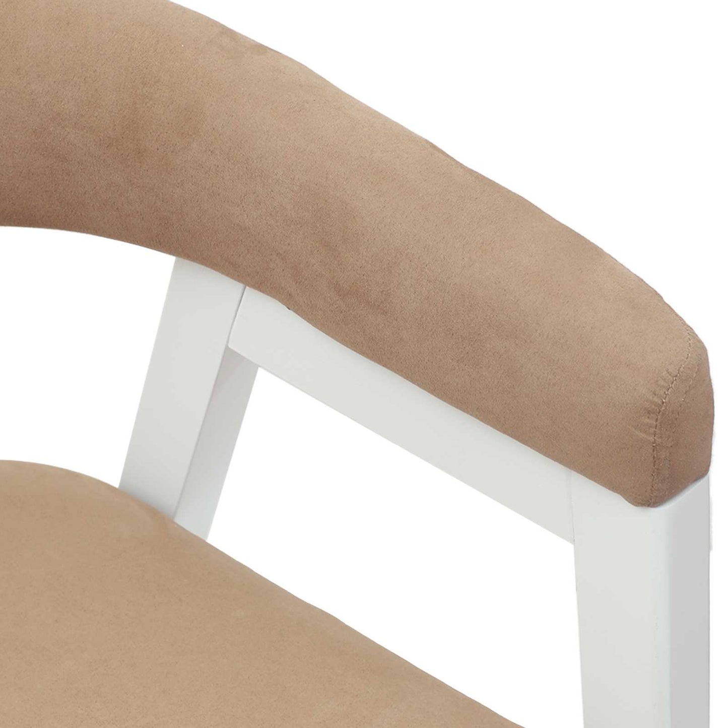 Spisestole 2 stk. Massiv Gummitræ Hvid 54 x 57 x 73 cm