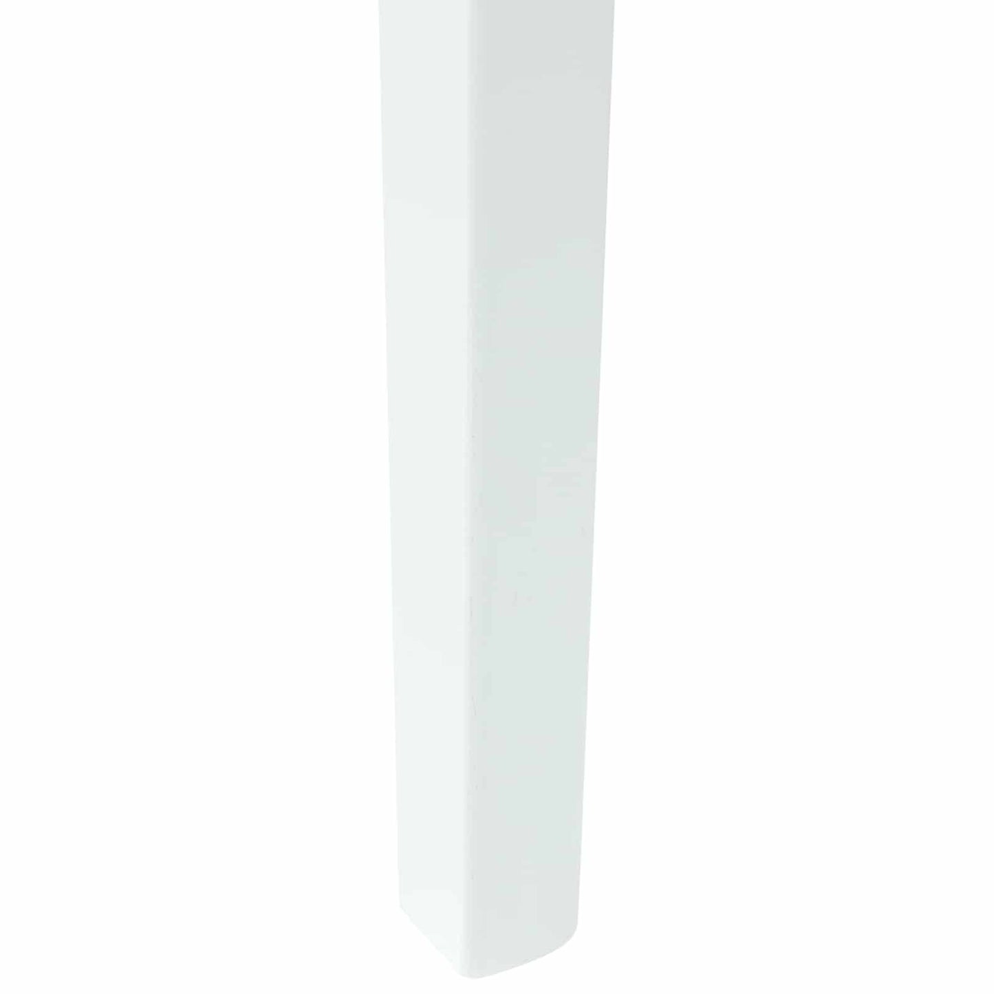 Spisestole 2 stk. Massiv Gummitræ Hvid 54 x 57 x 73 cm