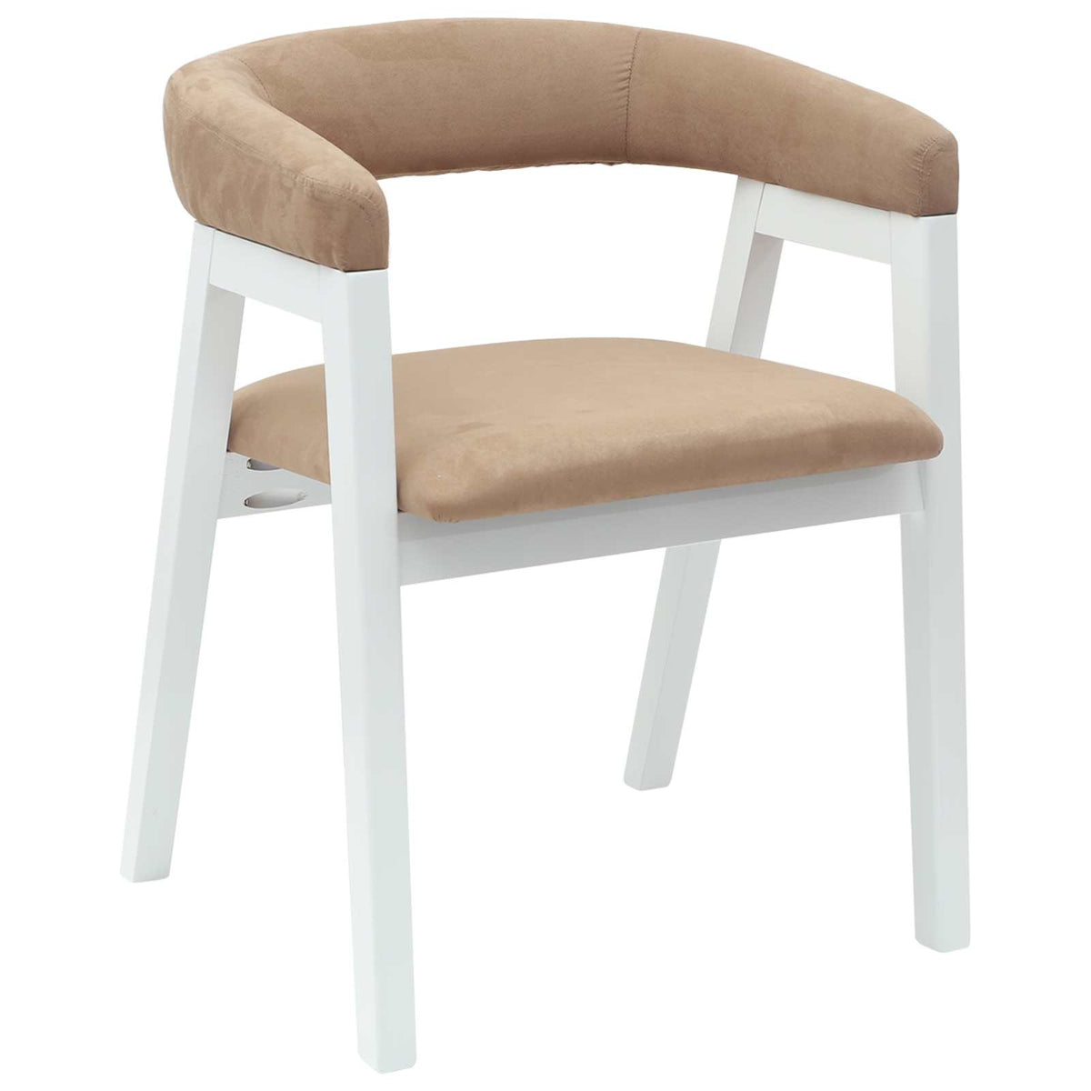 Spisestole 2 stk. Massiv Gummitræ Hvid 54 x 57 x 73 cm