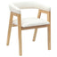 Spisestole 2 stk. Massiv Gummitræ Naturfarvet 54 x 57 x 73 cm