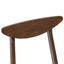 Spisestole 2 stk. Massiv Gummitræ Lys Brun 42 x 47,5 x 81 cm