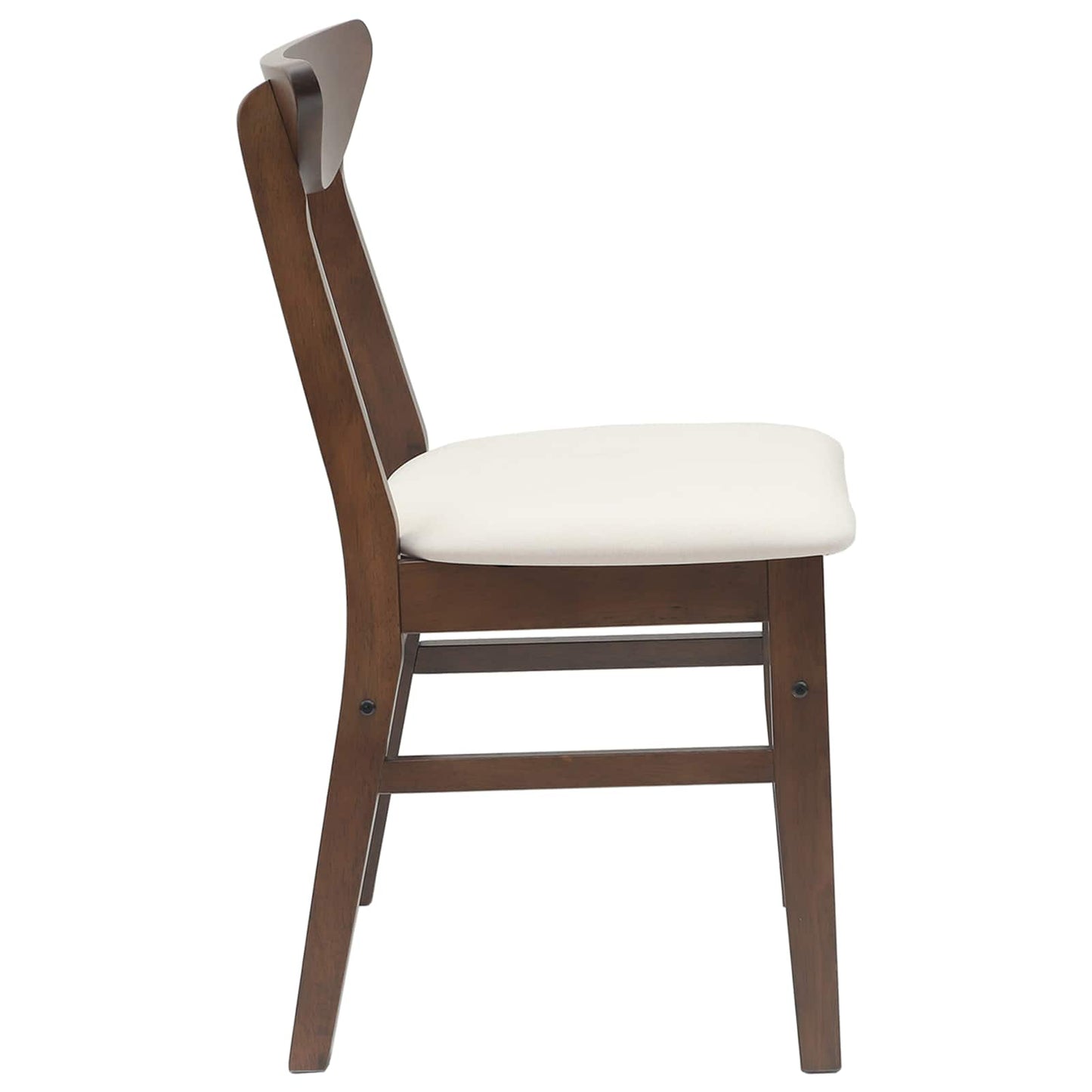 Spisestole 2 stk. Massiv Gummitræ Lys Brun 42 x 47,5 x 81 cm