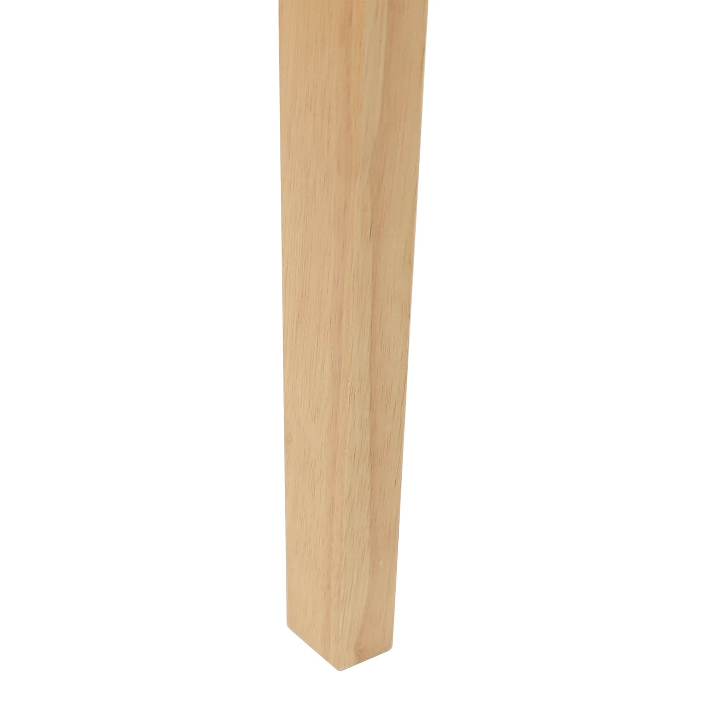 Spisestole 2 stk. Massiv Gummitræ Naturfarvet 42 x 47,5 x 81 cm
