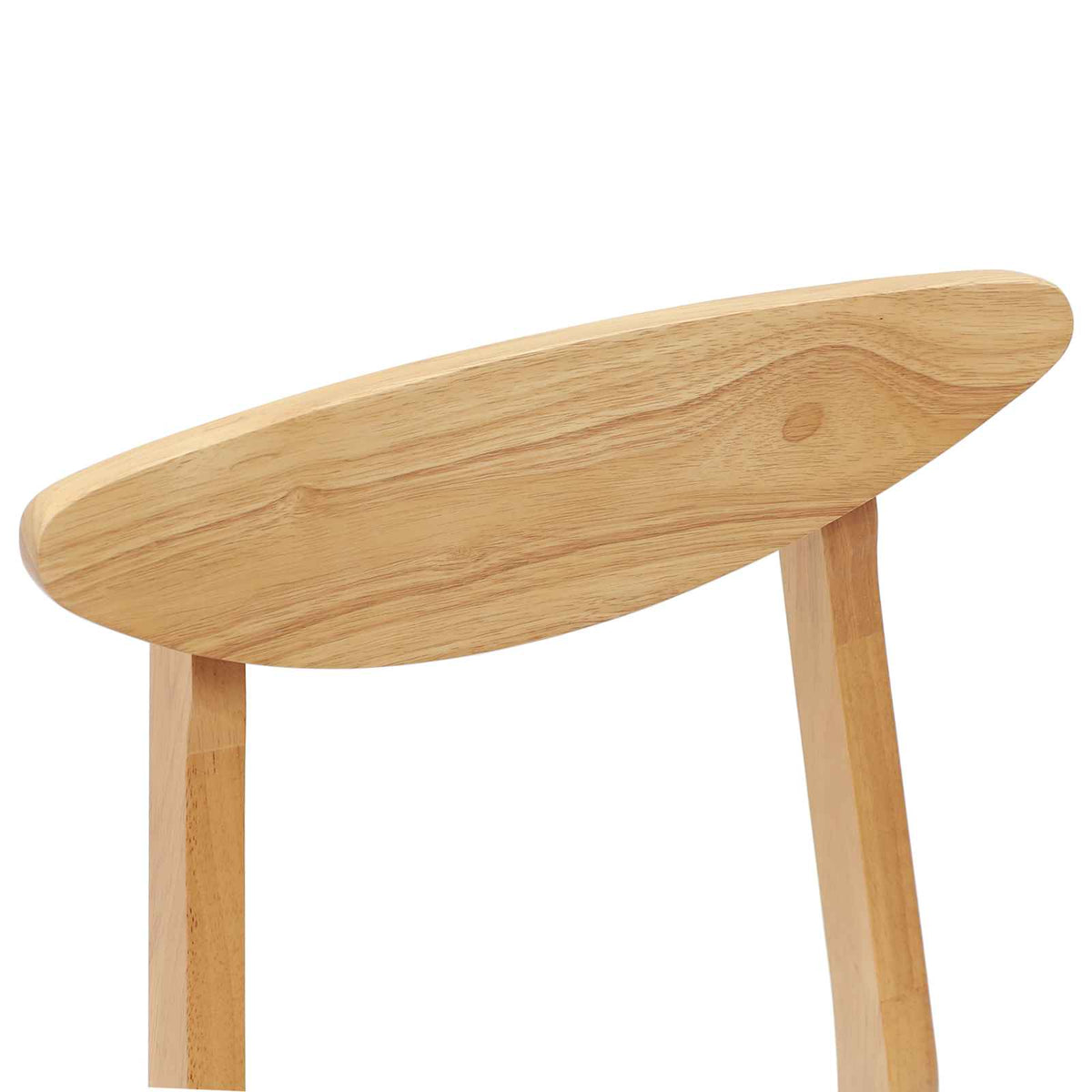 Spisestole 2 stk. Massiv Gummitræ Naturfarvet 42 x 47,5 x 81 cm