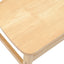 Spisestole 2 stk. Massiv Gummitræ Naturfarvet 42 x 47,5 x 81 cm
