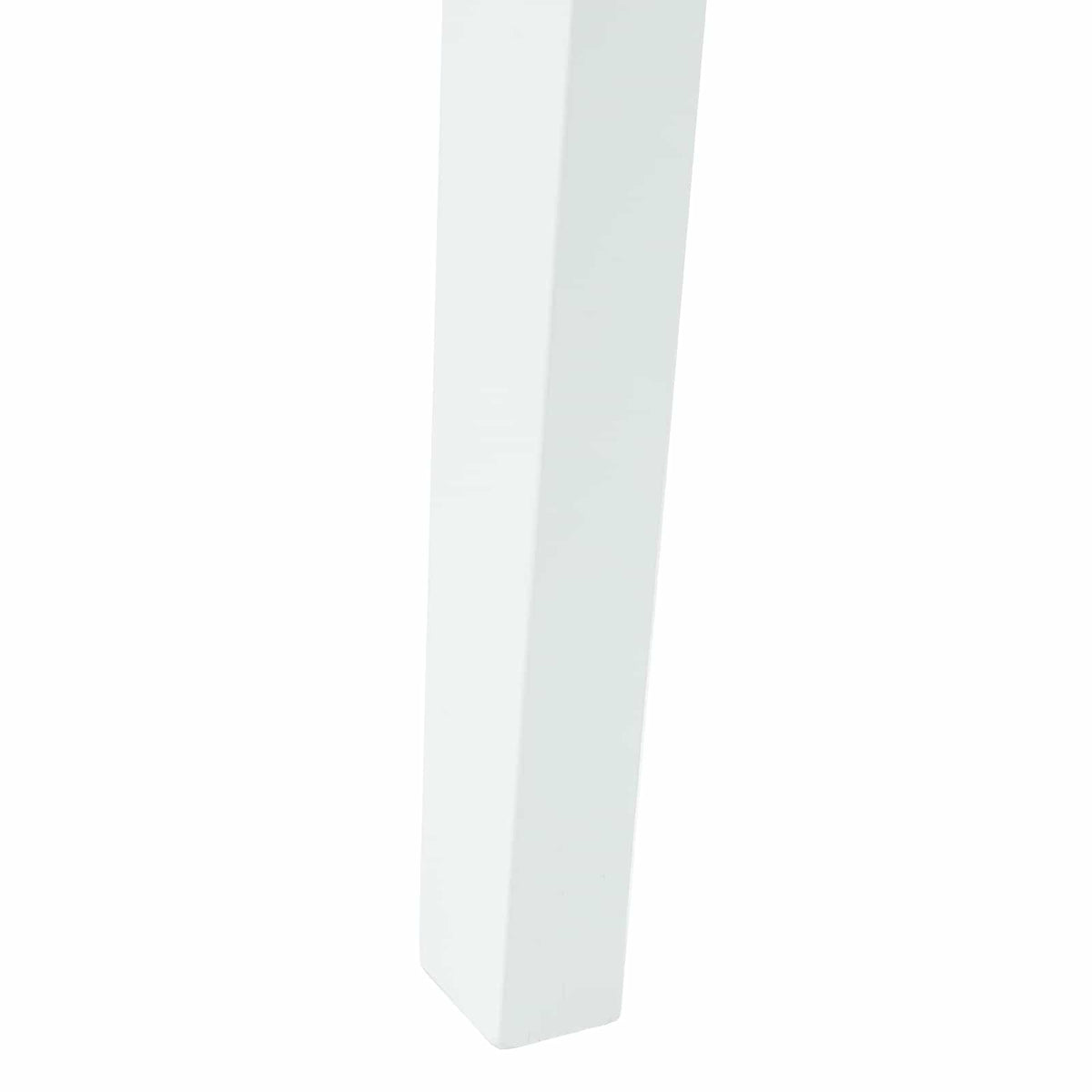 Spisestole 2 stk. Massiv Gummitræ Hvid 42 x 47,5 x 81 cm