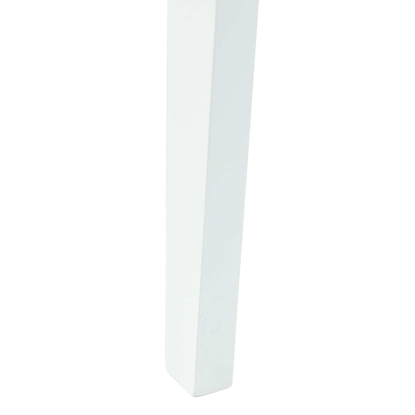 Spisestole 2 stk. Massiv Gummitræ Hvid 42 x 47,5 x 81 cm